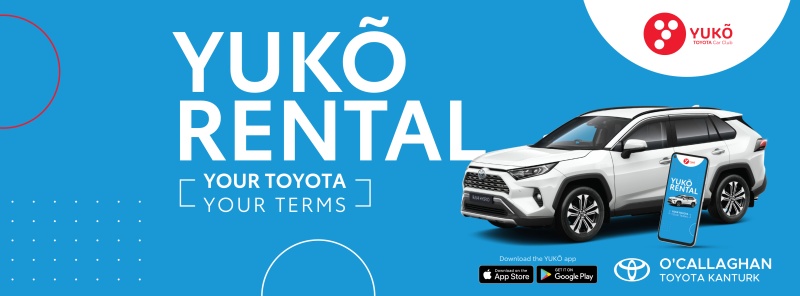 YUKO RENTAL Car Hire From O'Callaghan Toyota Kanturk