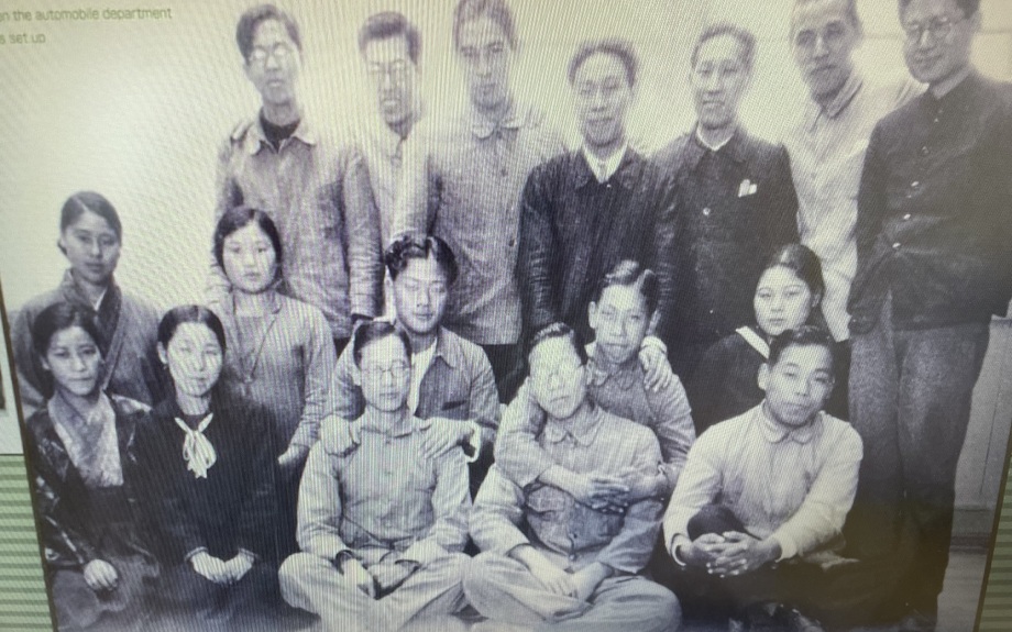 Team of Engineers who built the first Toyota car in 1936