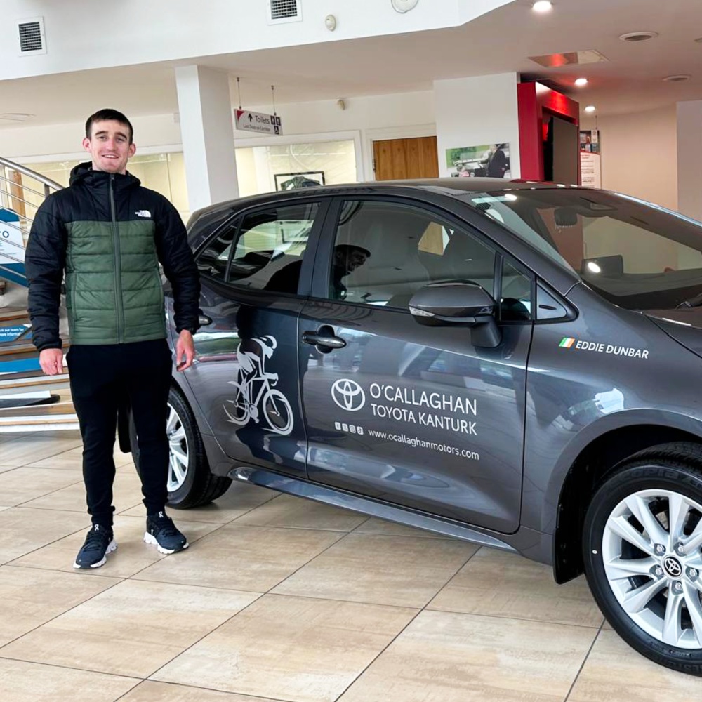 Eddie with his new Corolla Hatchback