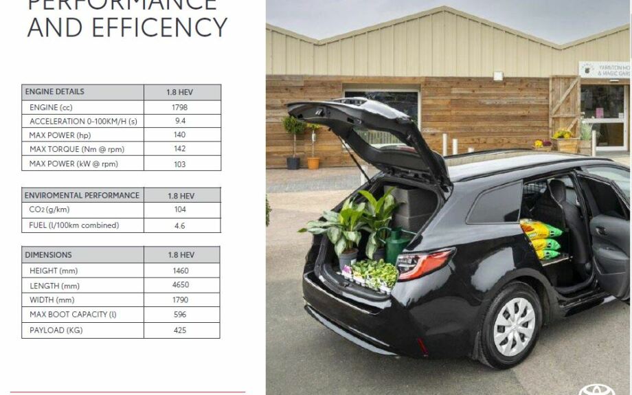 New Corolla Professional Van